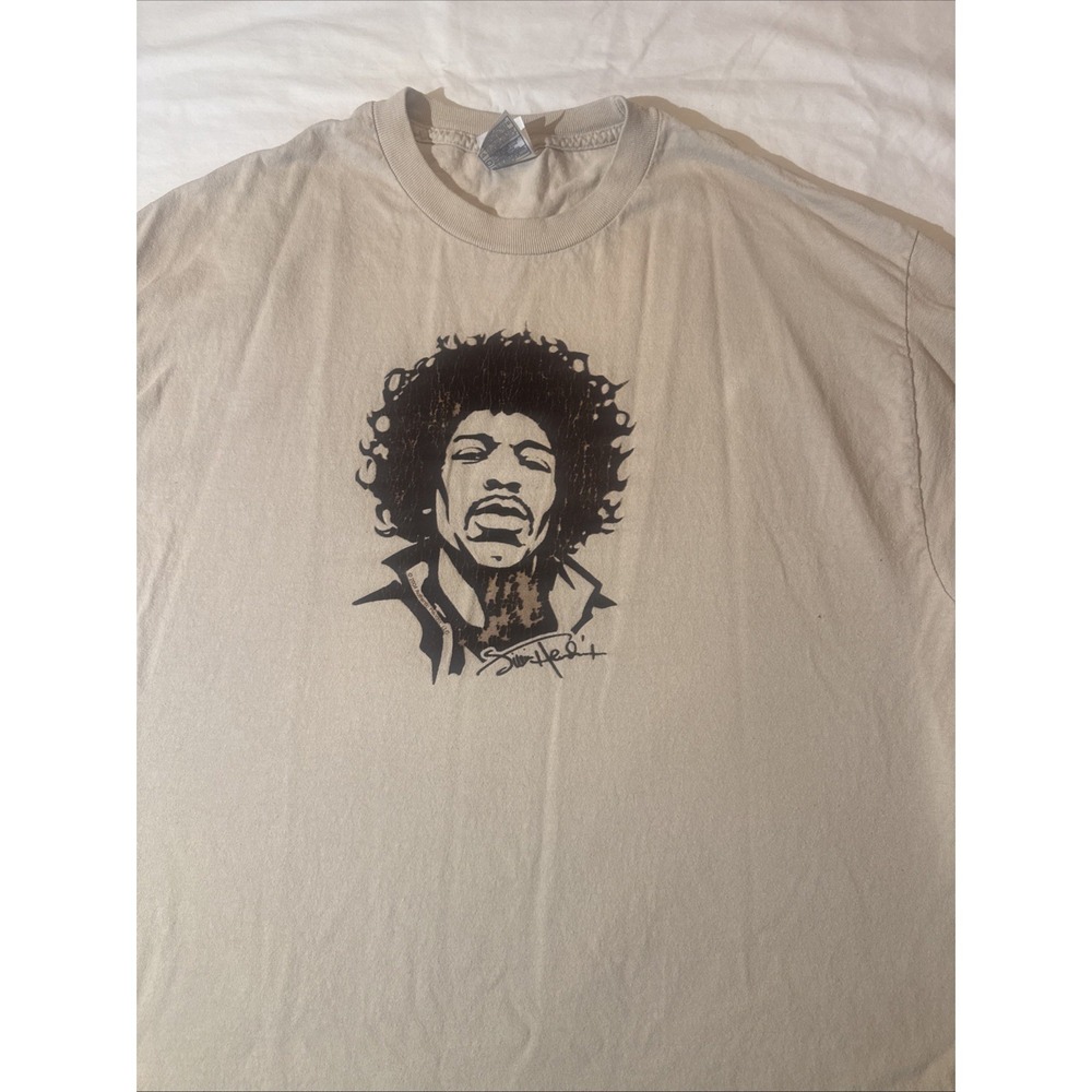 Jimi Hendrix Y2K Vintage Velvet Graphic T Shirt Size XL Authentic Hendrix LLC